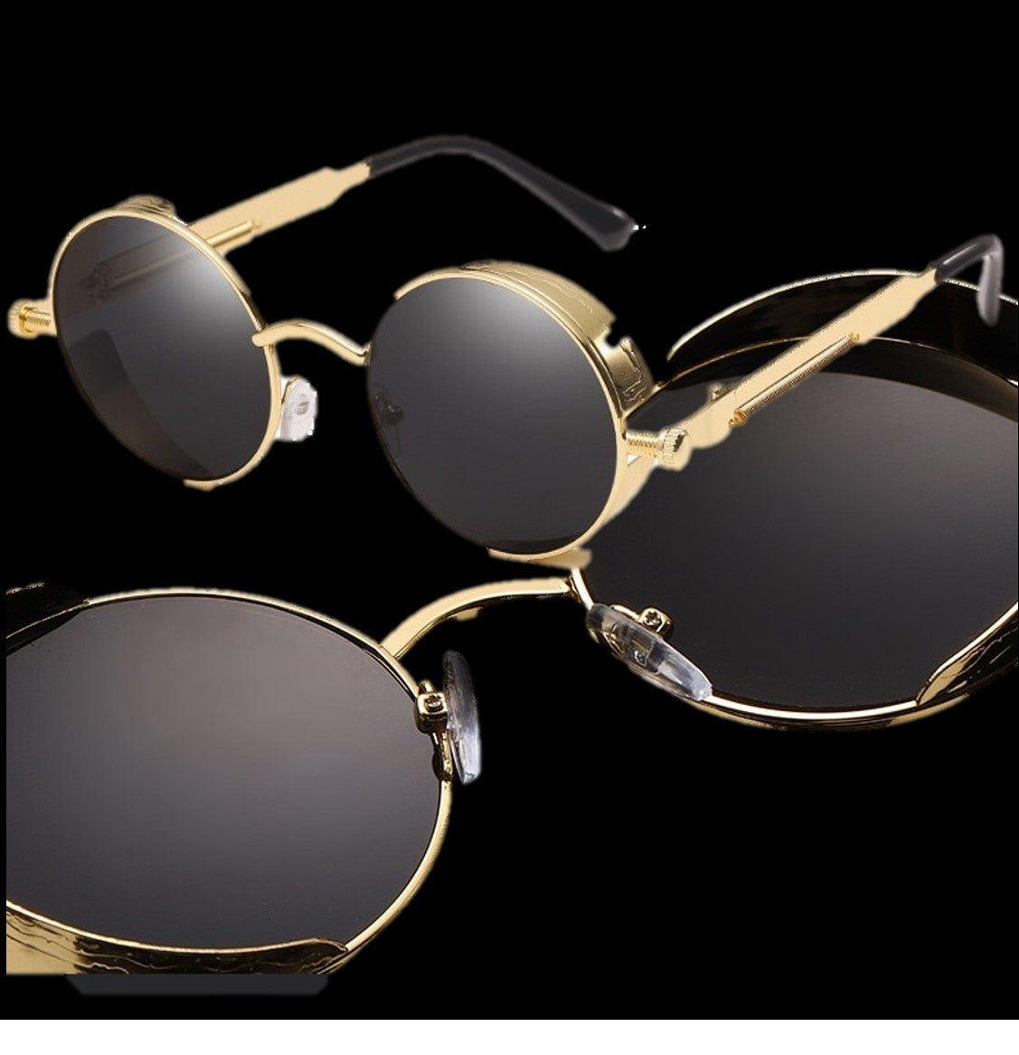 Round Retro Cool Shades. "Rodeo Rider" Sunglasses. Polarized lens. WickedYo